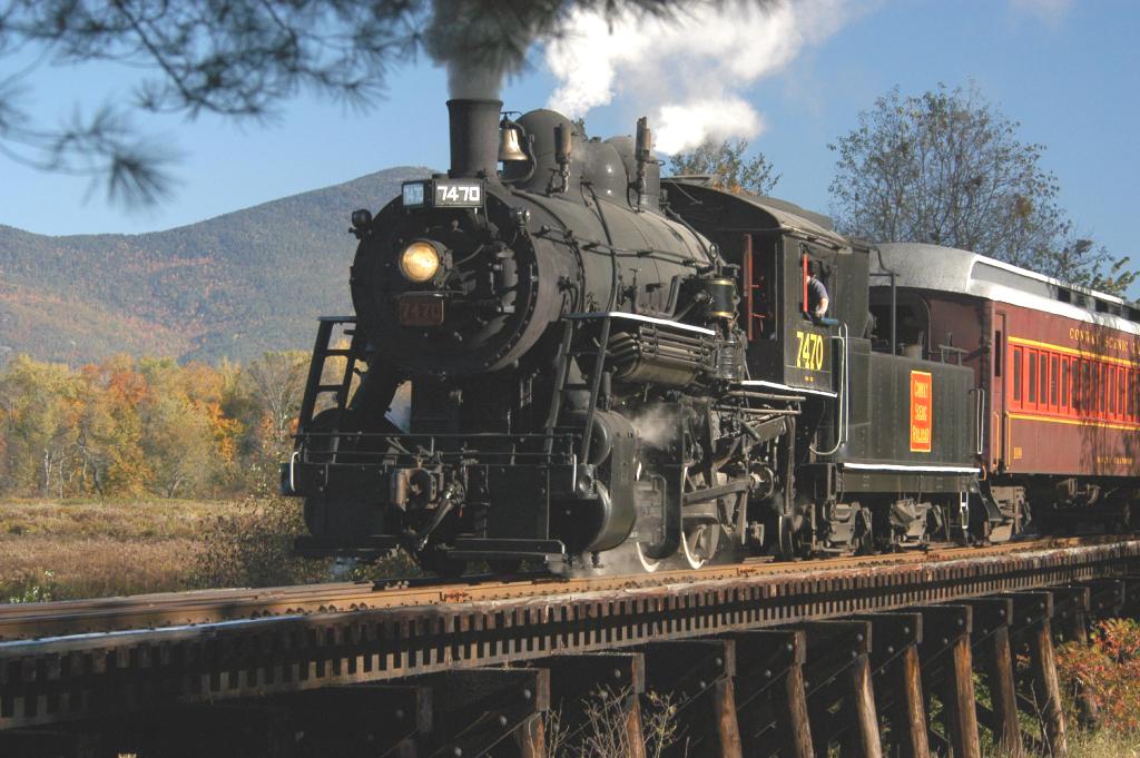 Steam train in Snow